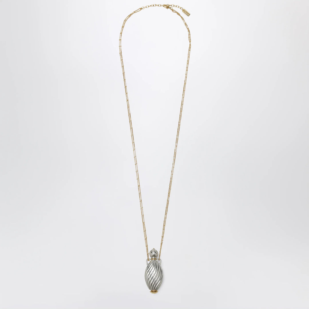 Chloé - Gold- and silver-plated brass bottle pendant necklace Brand Necklace U