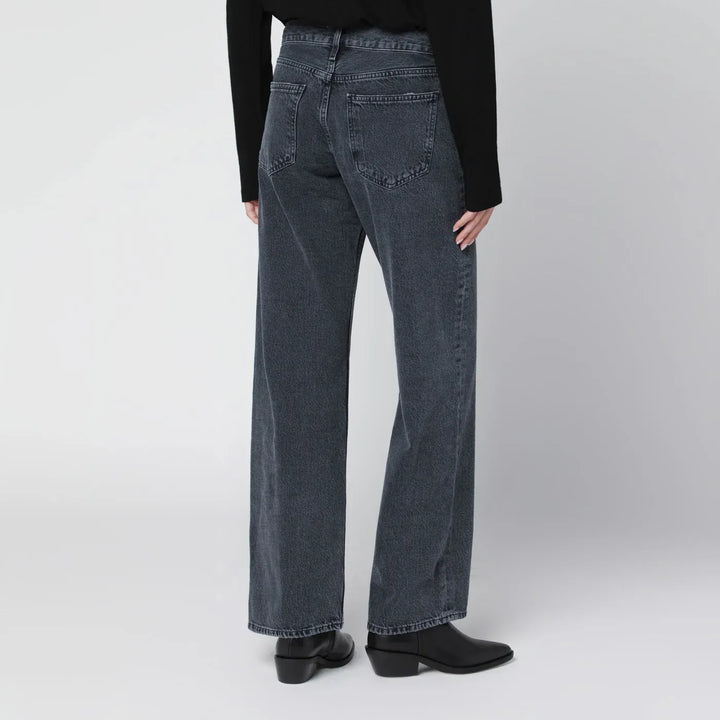 AGOLDE - Black faded-effect jeans Brand Pants
