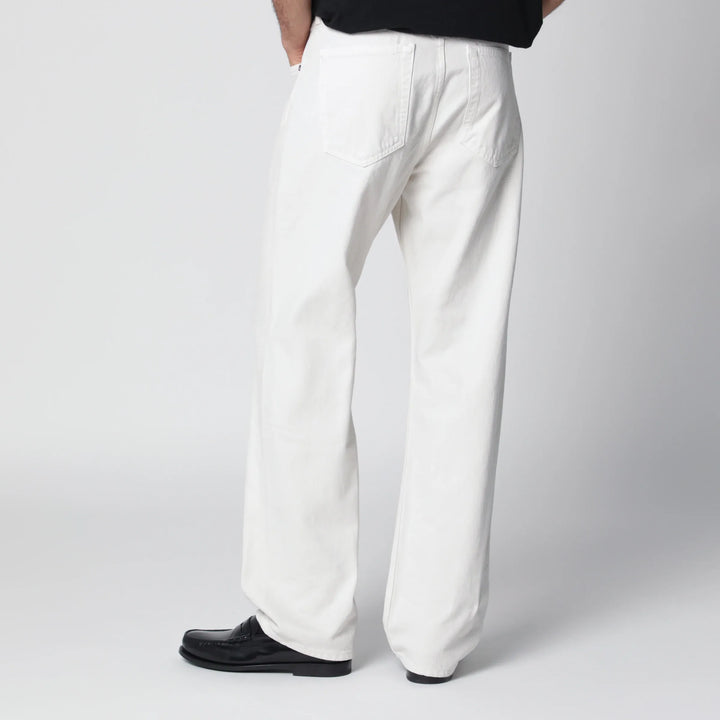 AGOLDE - White trousers in regenerated denim Brand Pants