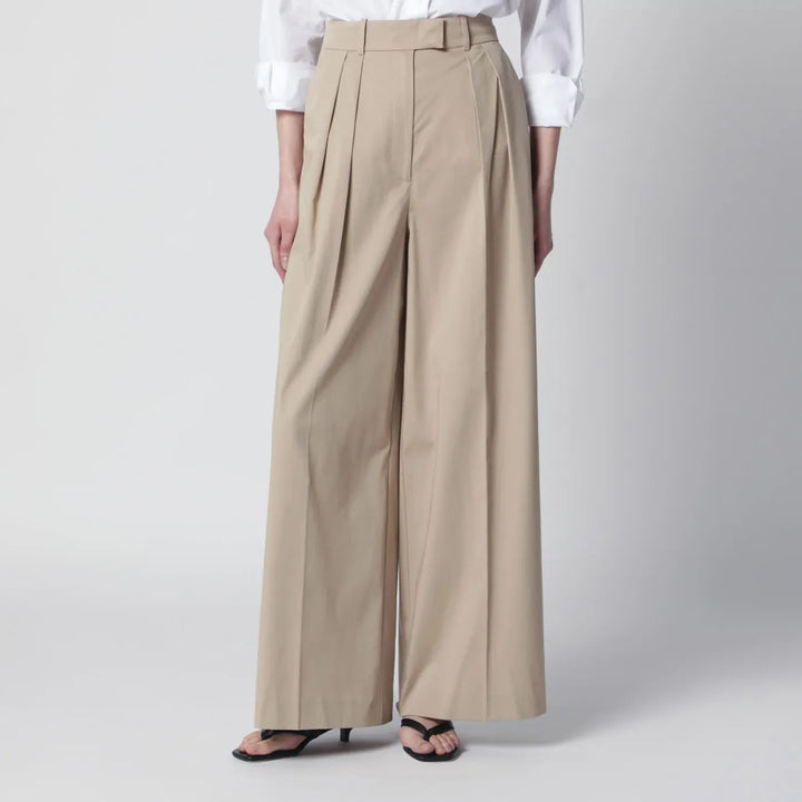 ANINE BING - Beige Lou trousers with pleats Brand Pants 8 US