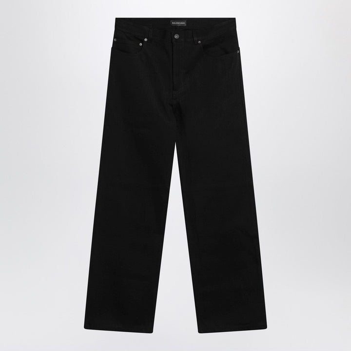 Pants Balenciaga - Black cotton denim trousers Brand