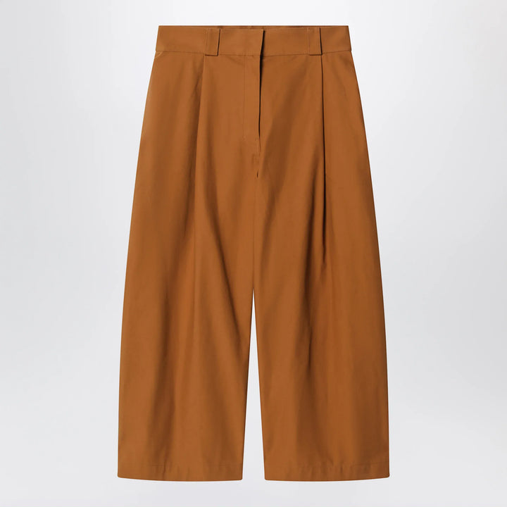 Balenciaga - Camel-colored cotton trousers Brand Pants 36  FR