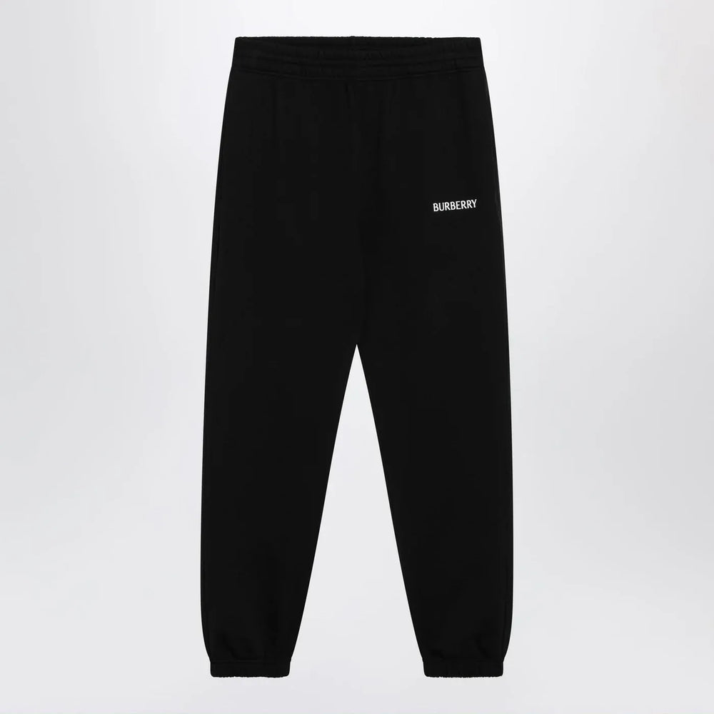 Burberry - Black jogging trousers with logo Brand Pants S
