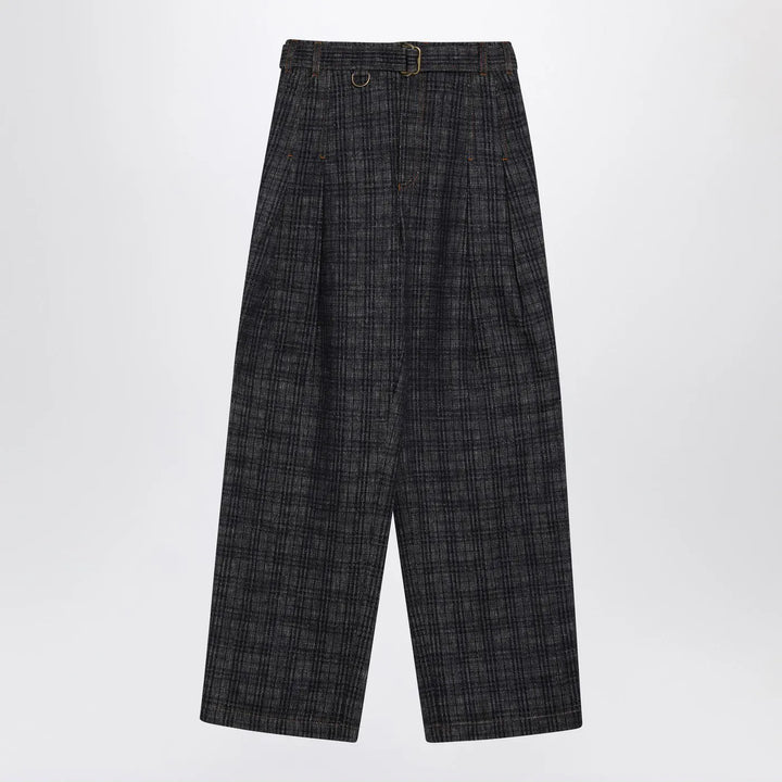 Burberry - Indigo jeans in Check pattern denim Brand Pants 25