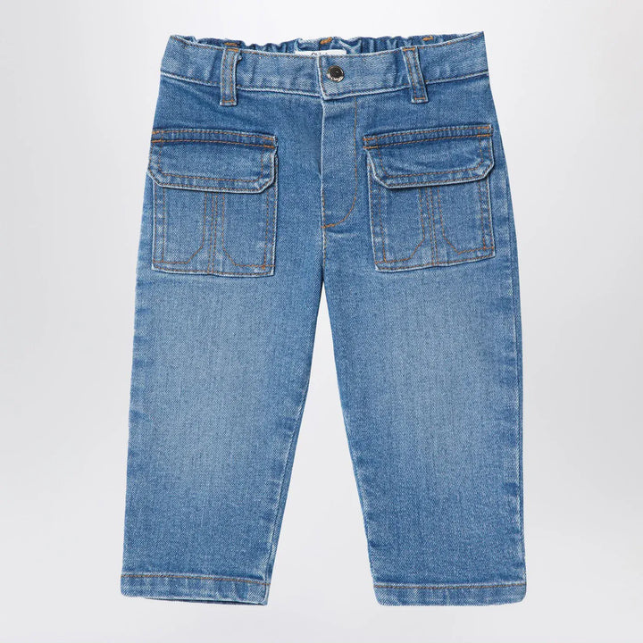 Chloé - Blue washed-effect jeans Brand Pants 3A