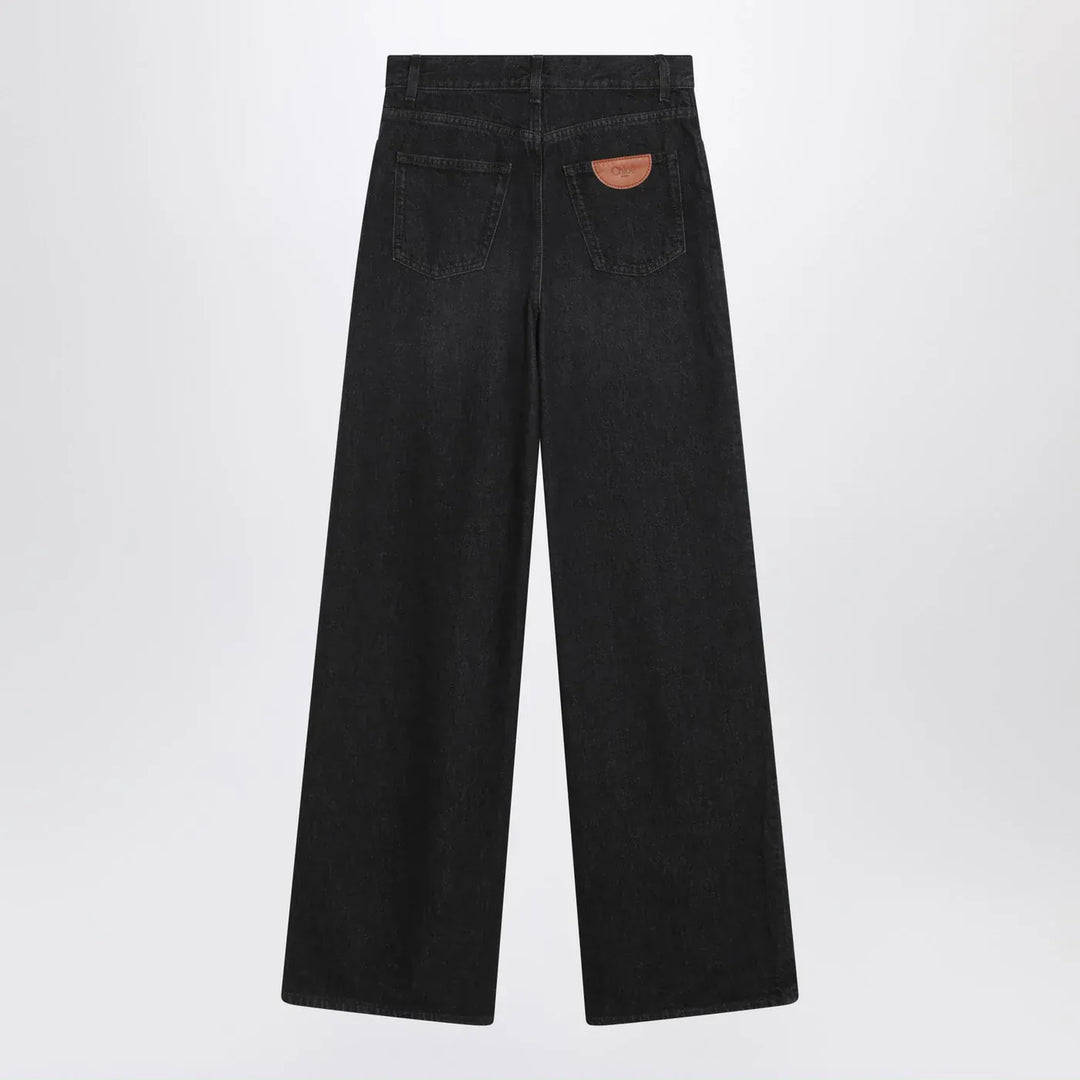 Chloé - Loose black washed jeans Brand Pants 27