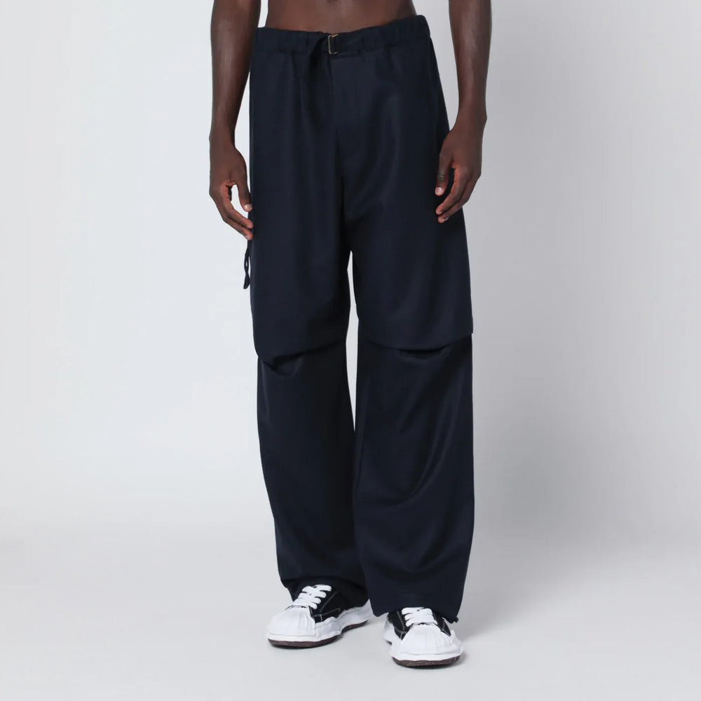 DARKPARK - Blue track pants in wool Brand Pants 46 IT