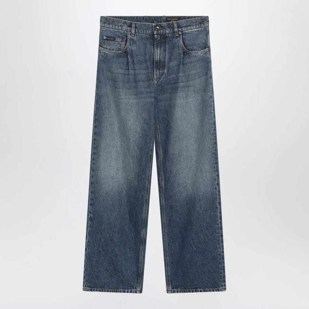 Dolce&amp;Gabbana - Blue washed over jeans Brand Pants 50 IT