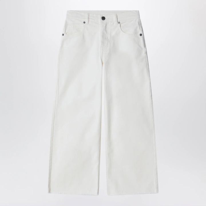 Douuod - Ivory white denim trousers Brand Pants 12