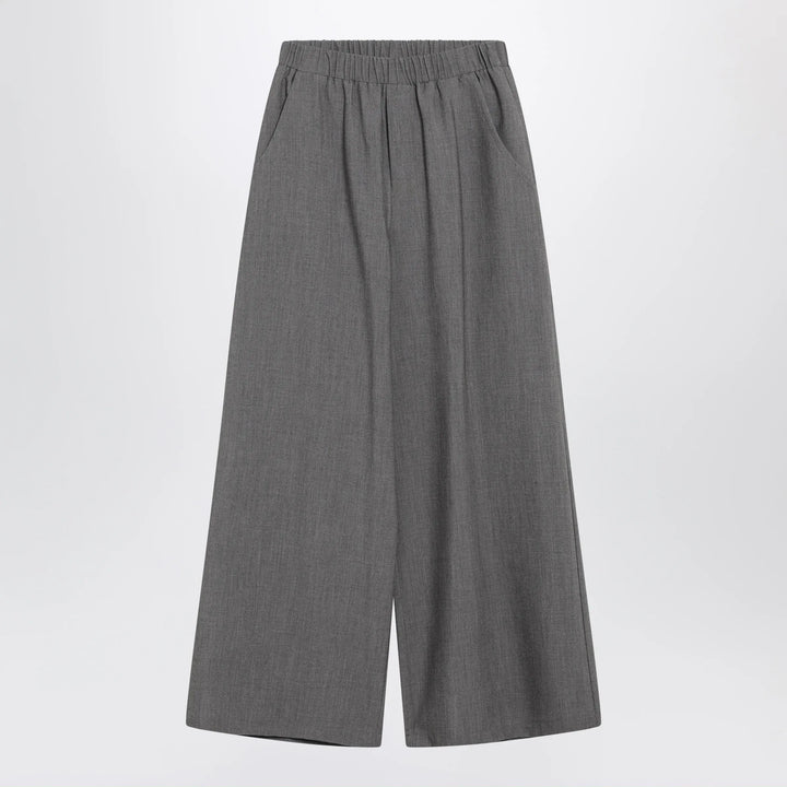 Douuod - Oversized grey Chrysanthemum trousers Brand Pants 8
