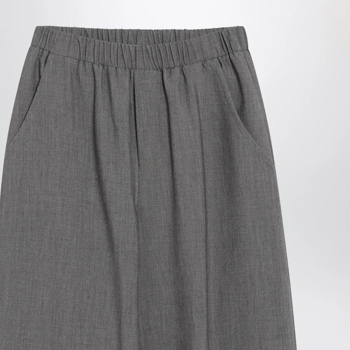 Douuod - Oversized grey Chrysanthemum trousers Brand Pants 8