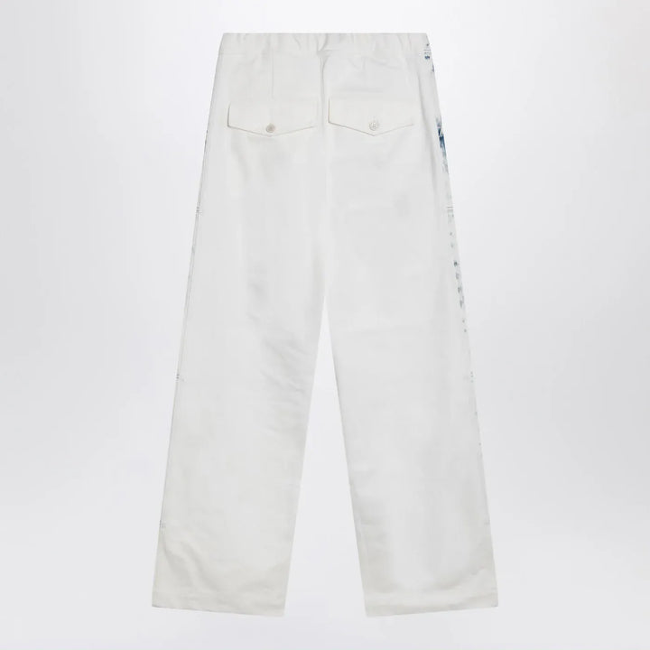 Dries Van Noten - Light blue jeans with drawstring Brand Pants 46 IT