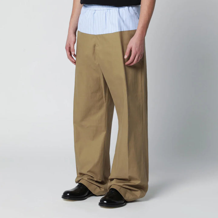 Dries Van Noten - Trousers with contrasting waistband Brand Pants 48 IT