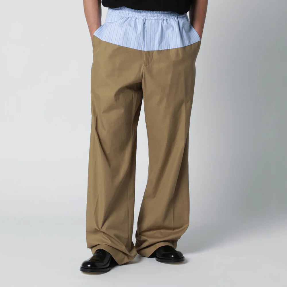 Dries Van Noten - Trousers with contrasting waistband Brand Pants 48 IT