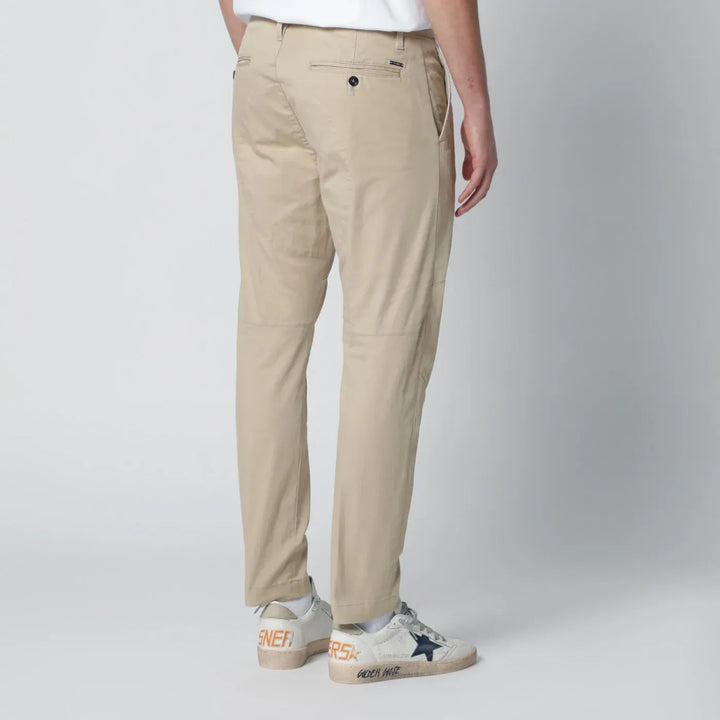 Dsquared2 - Beige cotton-blend trousers Brand Pants