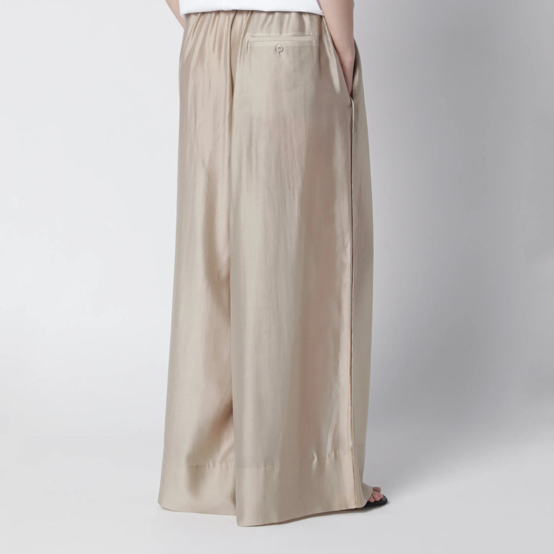 Entire Studios - Vento wide-leg trousers in champagne color Brand Pants
