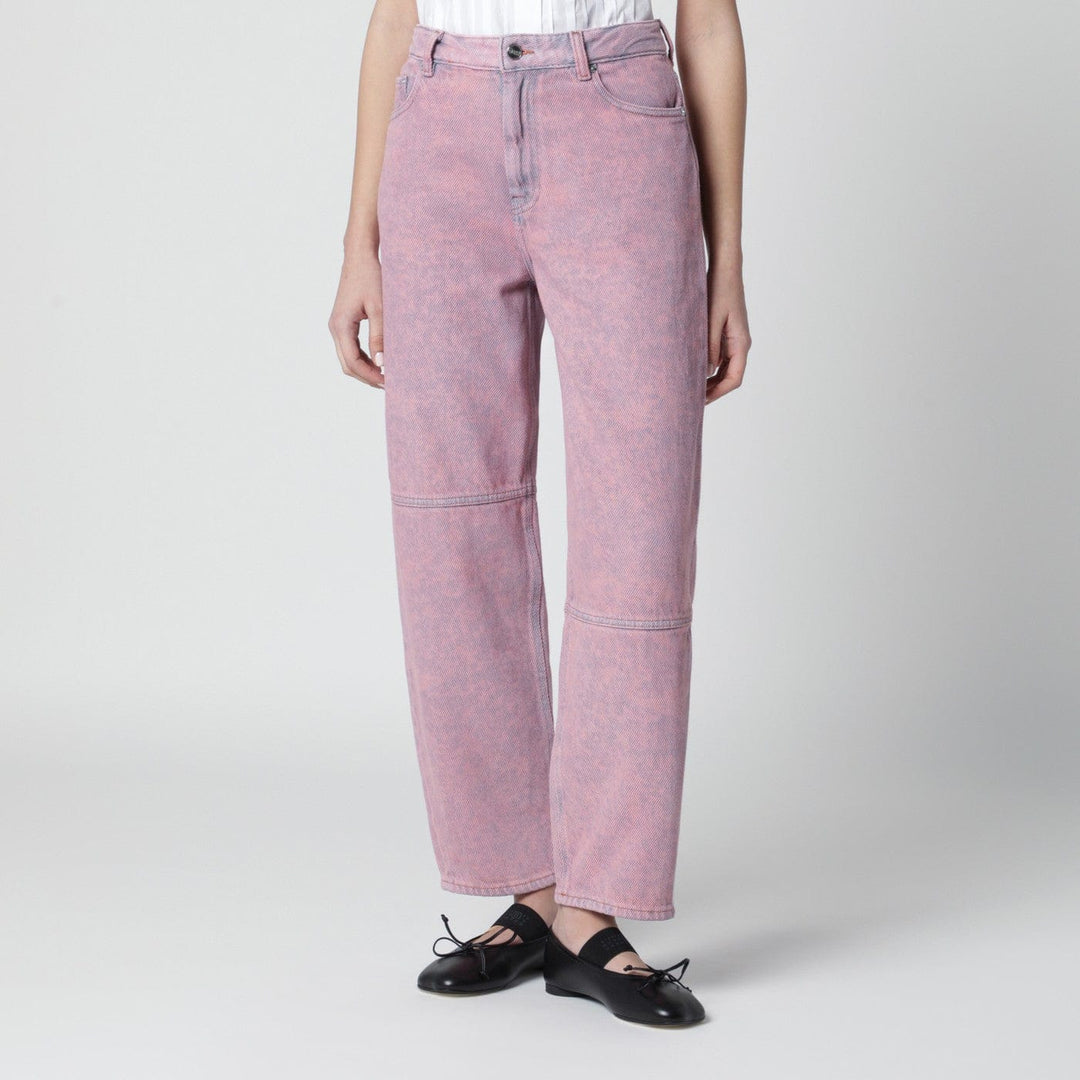 Pants GANNI - Starry washed pink jeans Brand