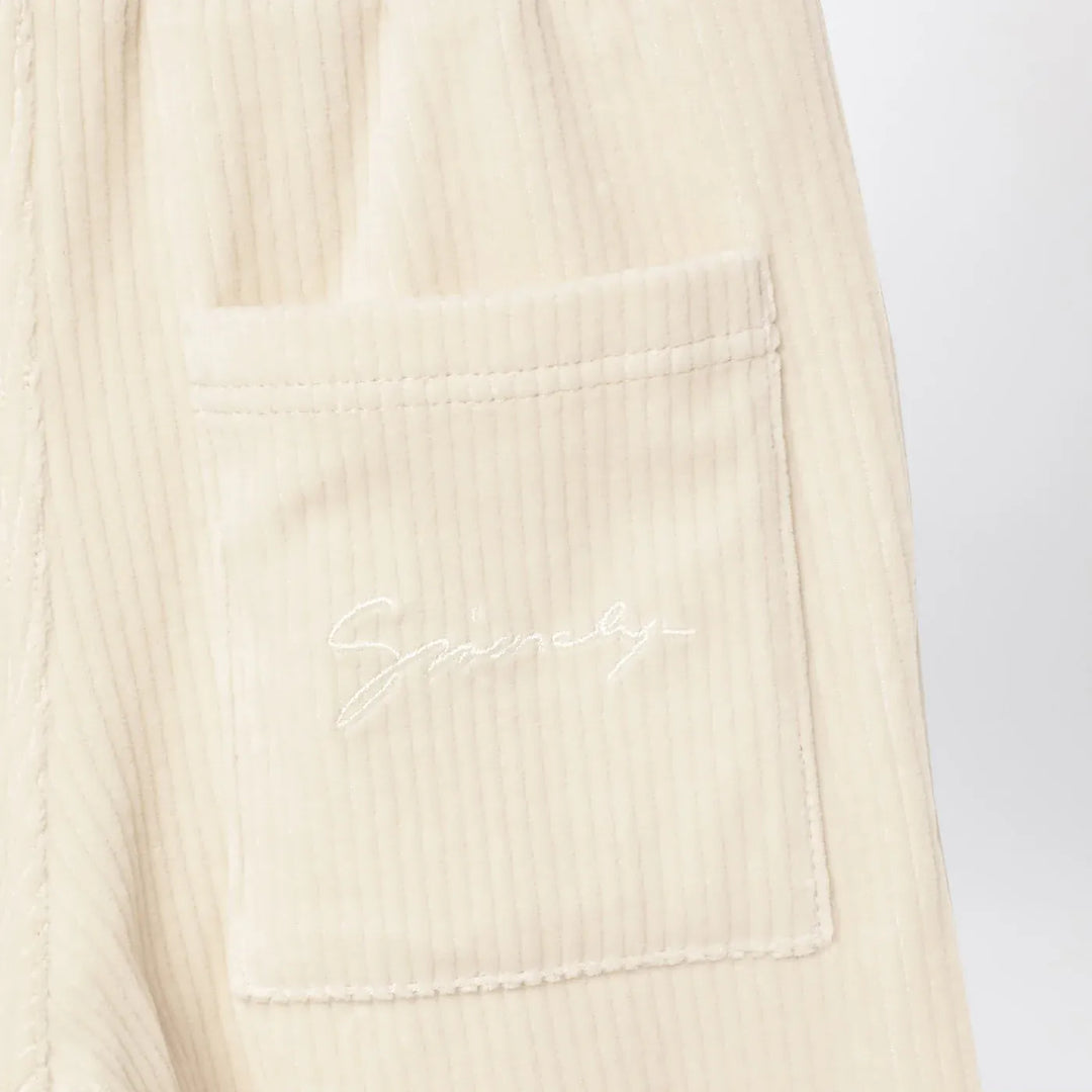 Givenchy - White velvet sweatpants Brand Pants 12+