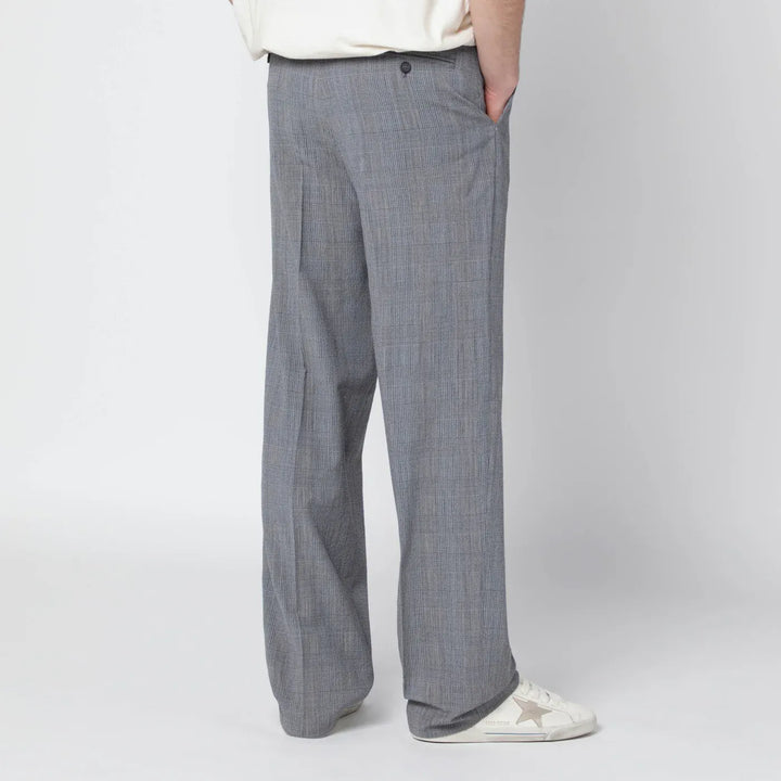 Golden Goose - Grey Prince of Wales trousers Brand Pants