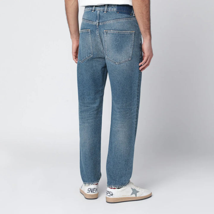 Golden Goose - Washed-effect blue jeans Brand Pants