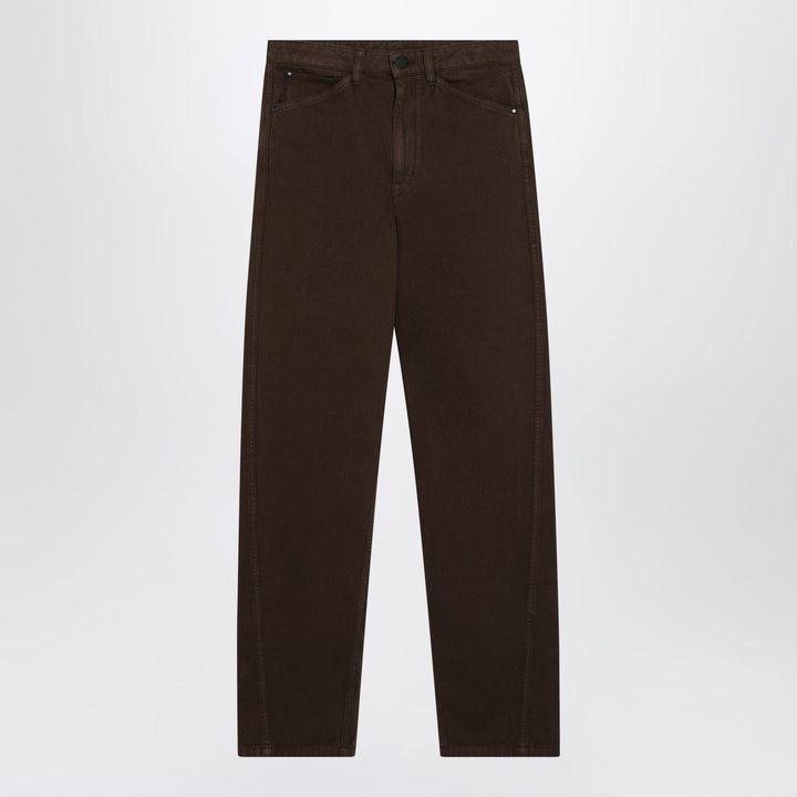 Pants LEMAIRE - Brown twill trousers Brand
