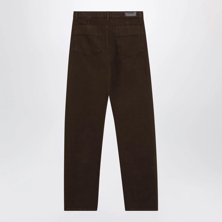 LEMAIRE - Brown twill trousers Brand Pants