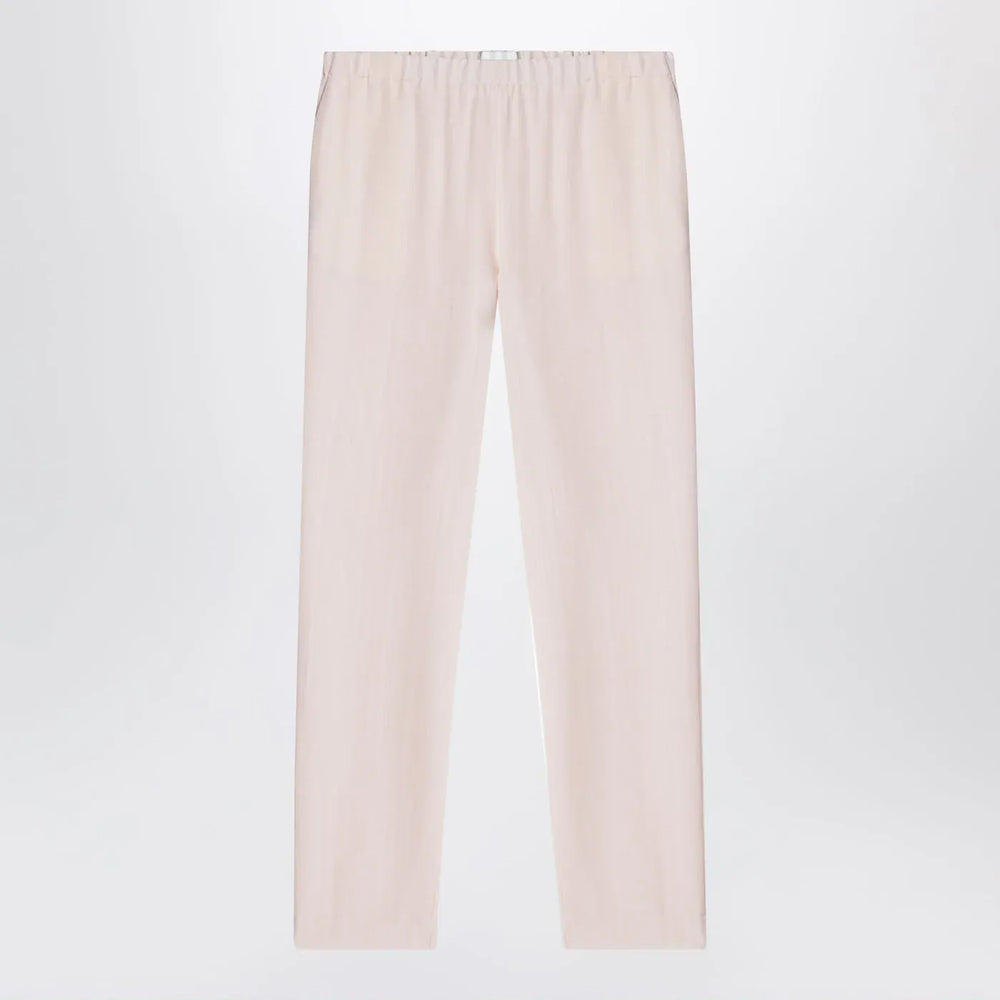 LouLou De Saison - Light pink wool-blend trousers Brand Pants 36  FR