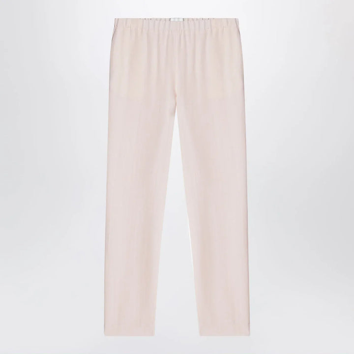 LouLou De Saison - Light pink wool-blend trousers Brand Pants 36  FR