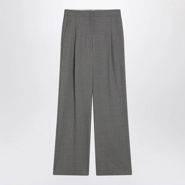 LouLou De Saison - Wide grey wool pants Brand Pants 38  FR