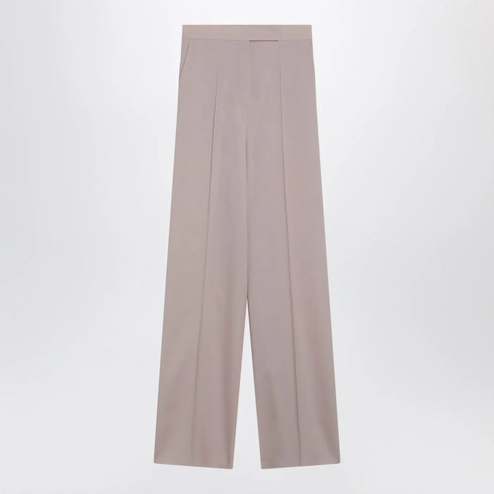 Max Mara - Rose-beige wide-leg trousers Brand Pants 40  IT
