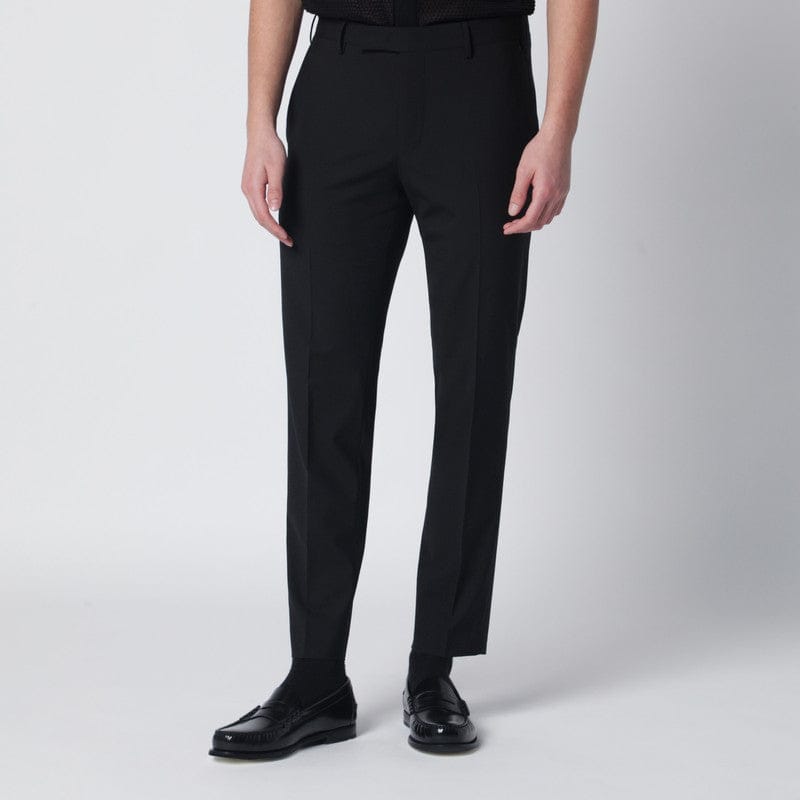 Pants PT Torino - Black wool-blend trousers - 54 IT Brand