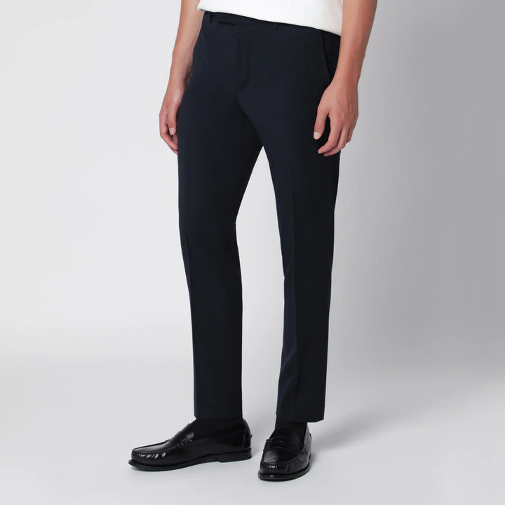 PT Torino - Dieci trousers in blue wool blend Brand Pants