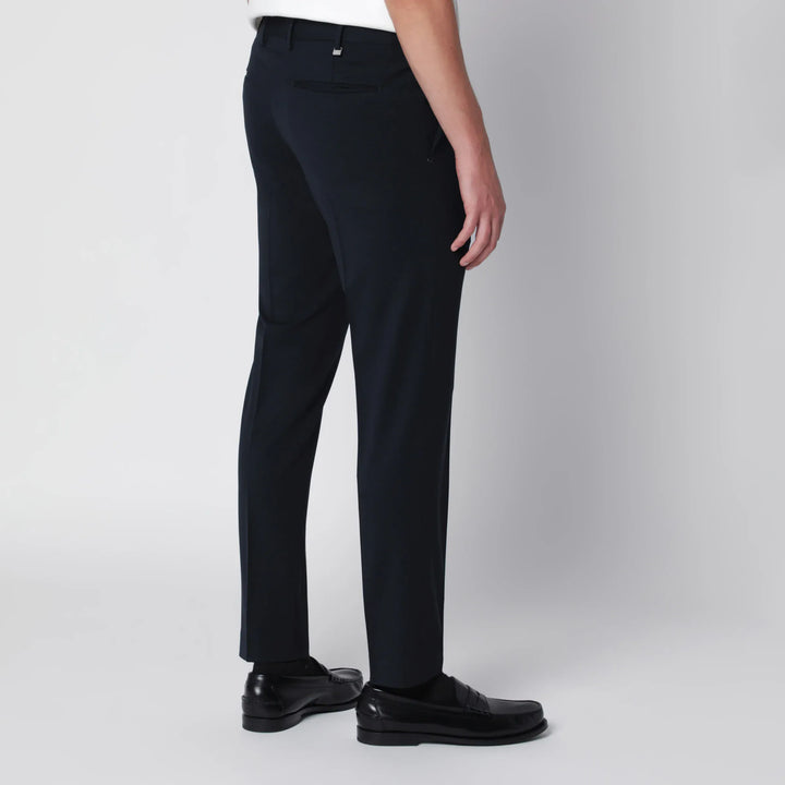 PT Torino - Dieci trousers in blue wool blend Brand Pants