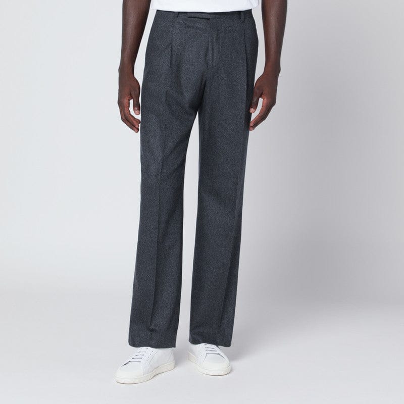Pants PT Torino - Gray wool and cashmere trousers - 56 IT Brand