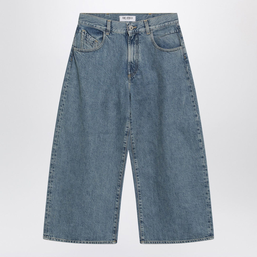 Pants The Attico - Light blue cropped jeans Brand