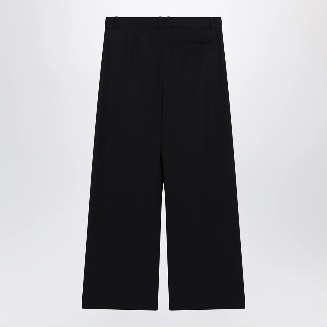 The Row - Straight-leg low-rise wool gabardine pants in dark navy Brand Pants 6 US