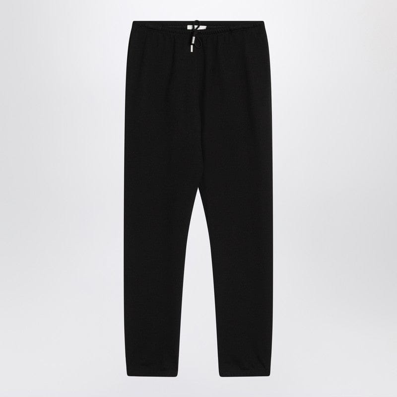 Pants The Row - Teo black cotton and cashmere trousers - M Brand