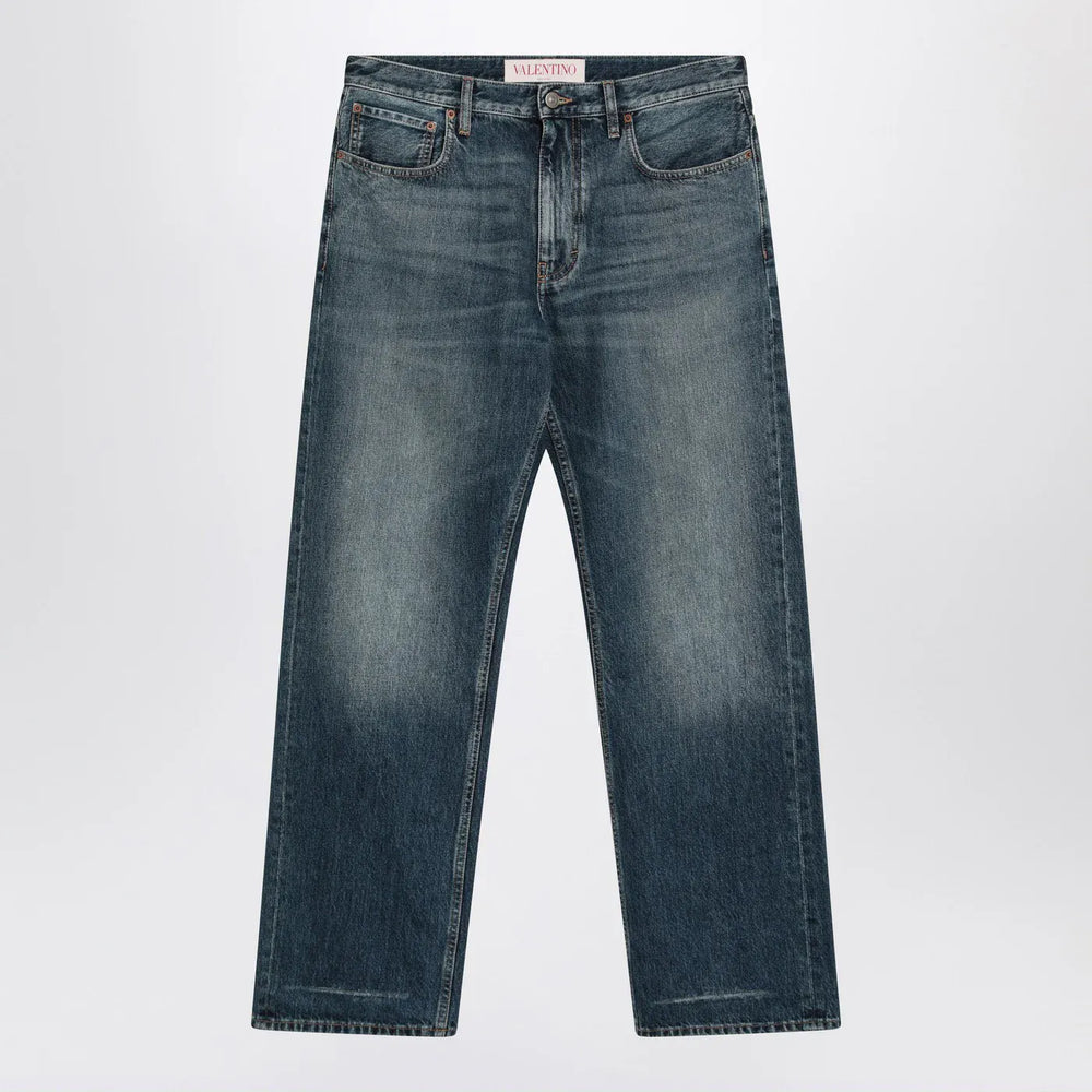 Valentino - Blue washed denim jeans Brand Pants 30