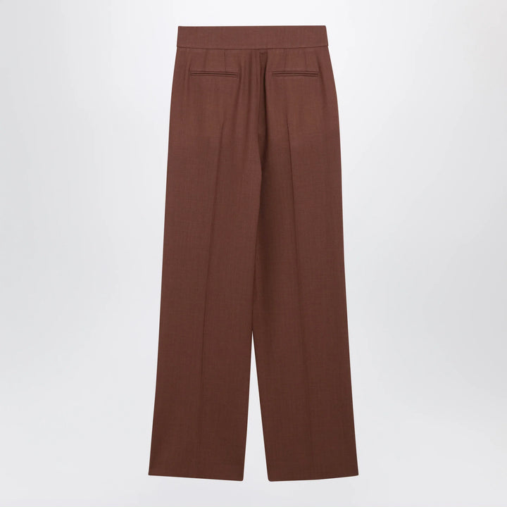 Valentino - Light Brown Wool Trousers Brand Pants