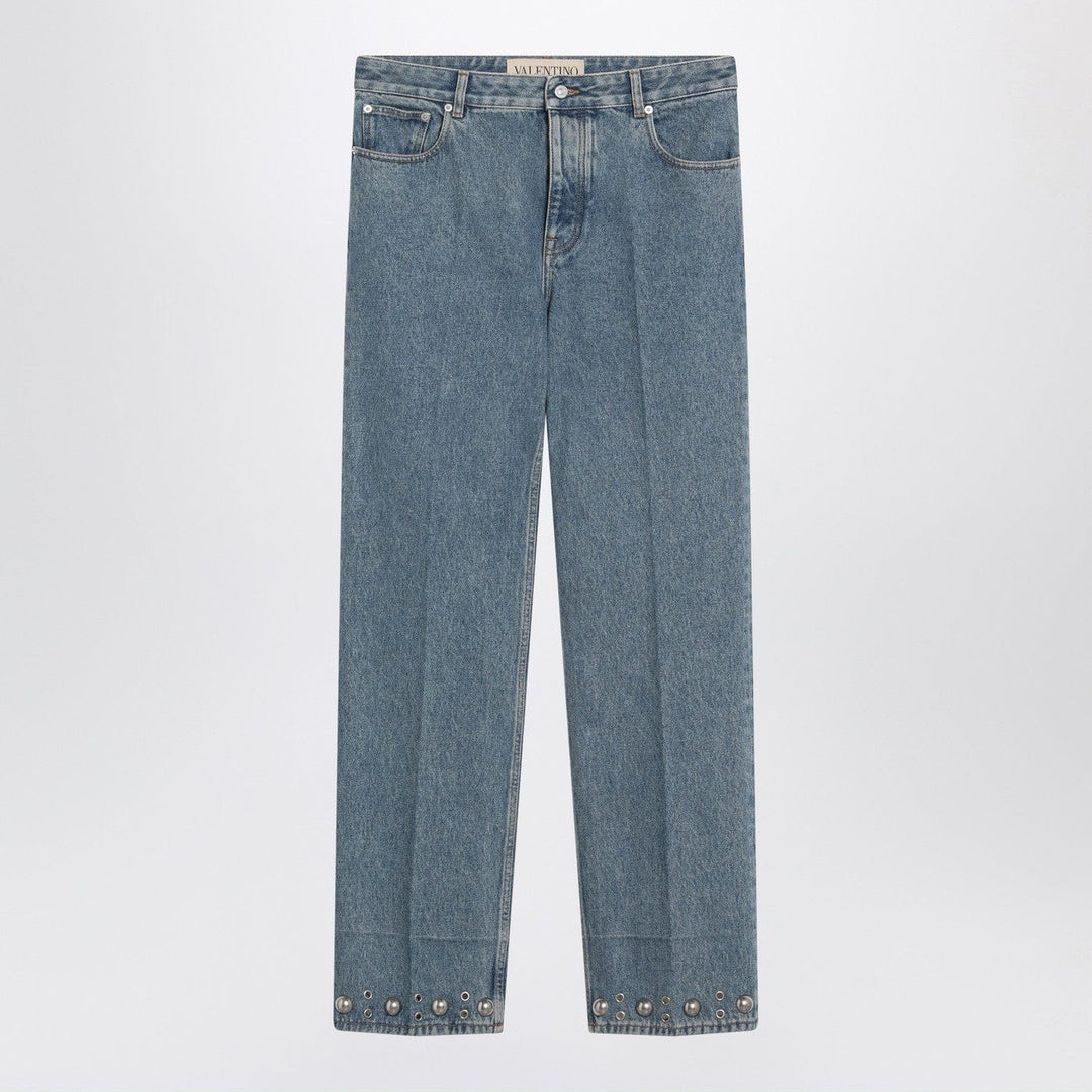 Pants Valentino - Medium blue jeans with cabochons Brand