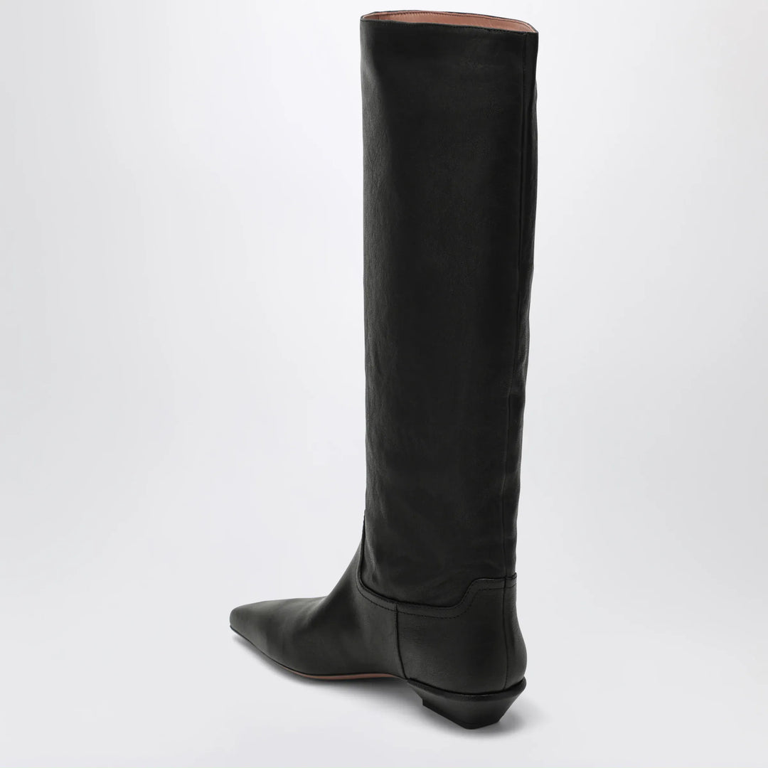 Paris Texas - Bettina Boot 25 calfskin leather boots in black Brand