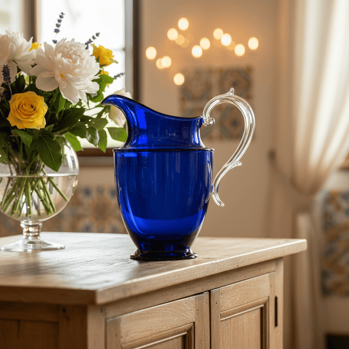 Mario Luca Giusti Federica Acrylic Pitcher Blue Brand Pitchers &amp; Jugs