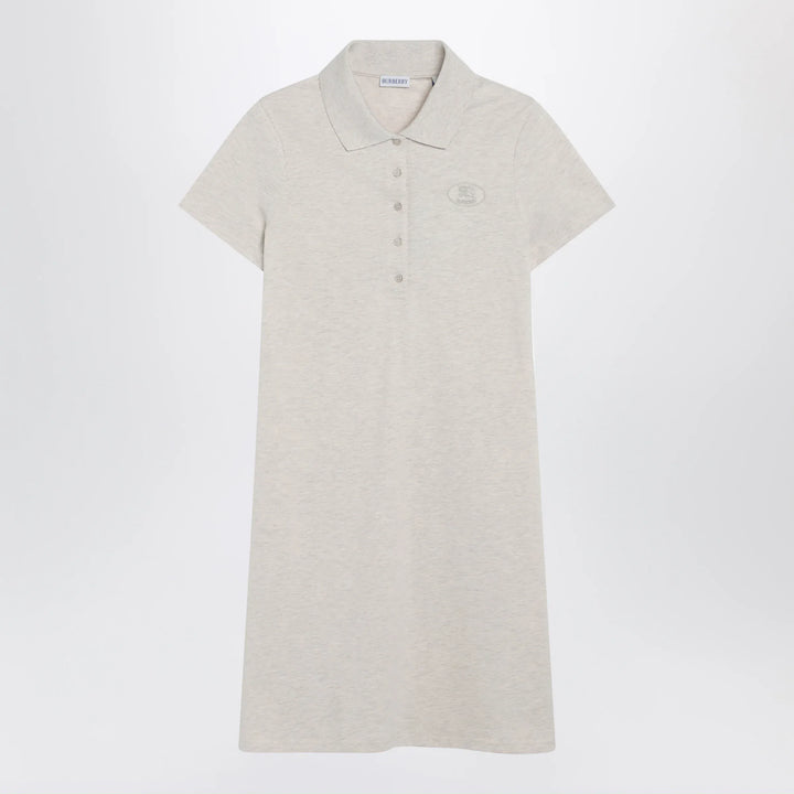Burberry - Beige mélange cotton polo dress by Burberry Brand Polo Dress S