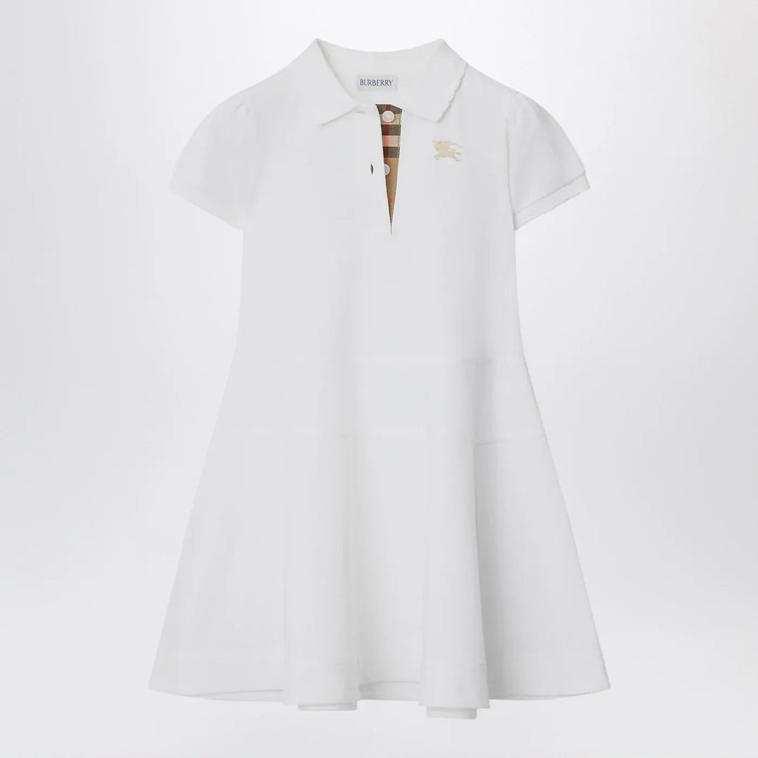 Burberry - White cotton polo-style dress Brand Polo Dress 4