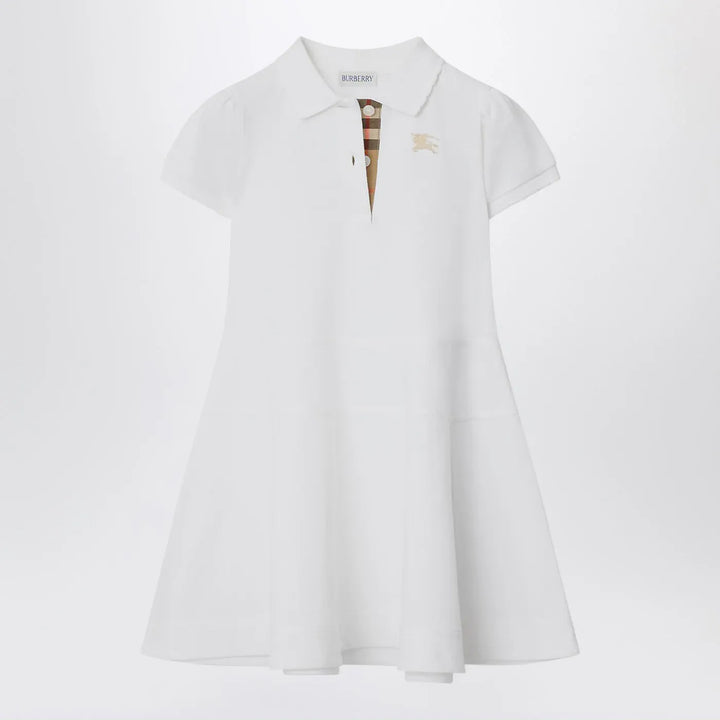 Burberry - White cotton polo-style dress Brand Polo Dress 4
