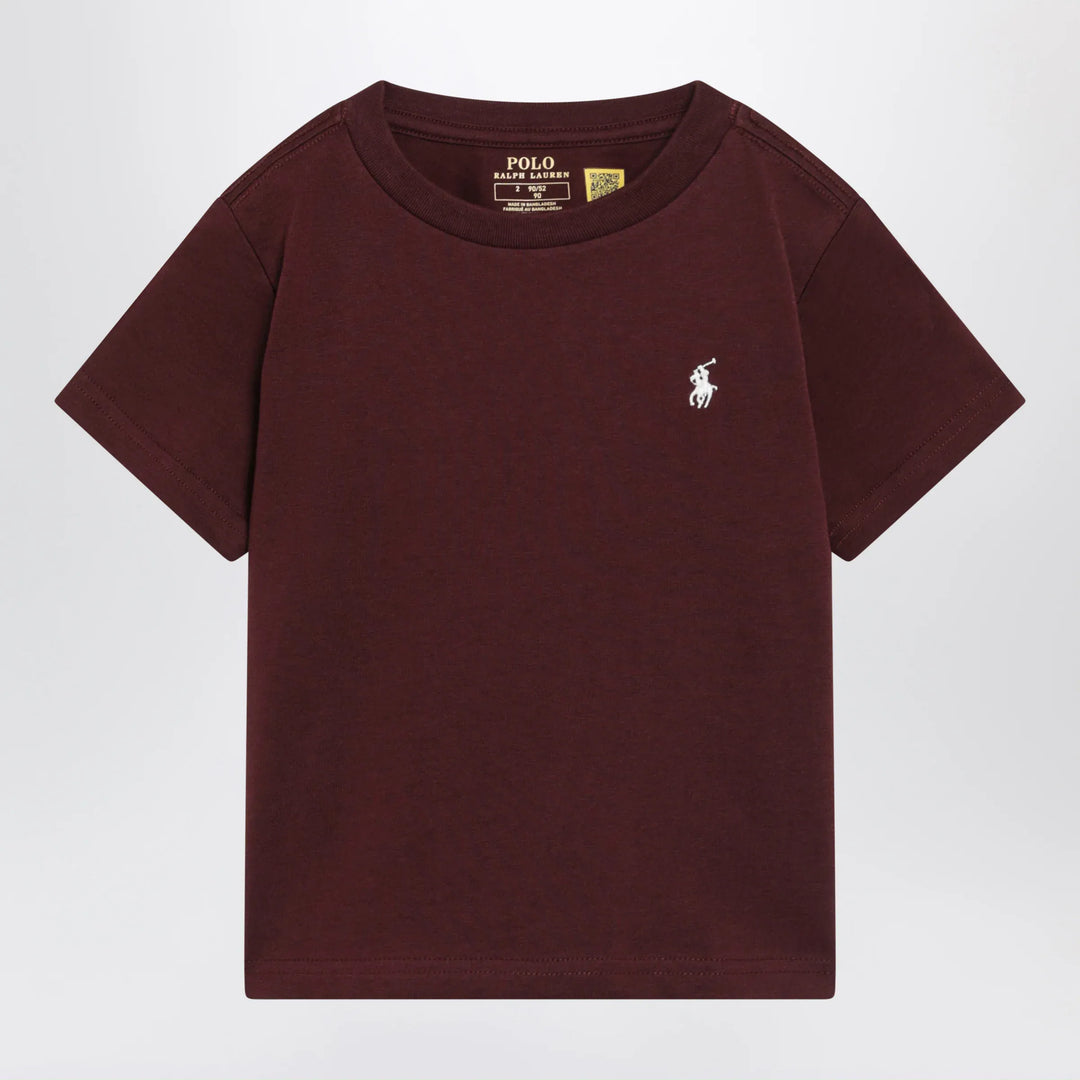 Polo Ralph Lauren - Dark burgundy short-sleeved T-shirt Brand 3
