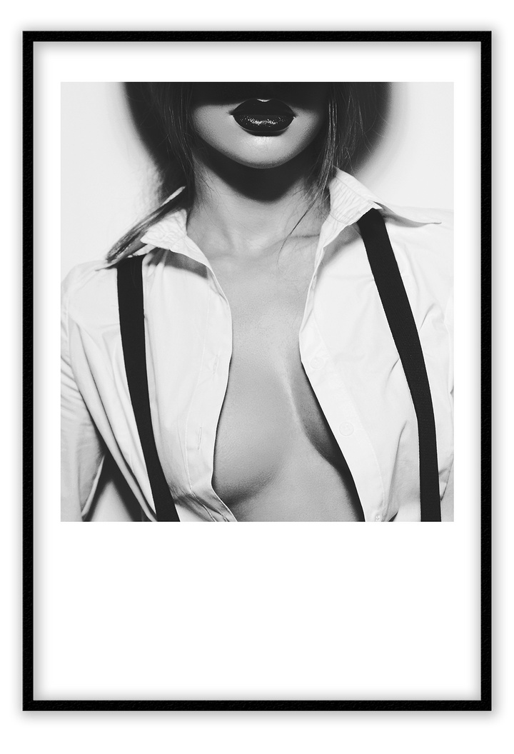 Canvas Print 50x70cm / Black Black &amp; White Black &amp; White Framed Prints Brand