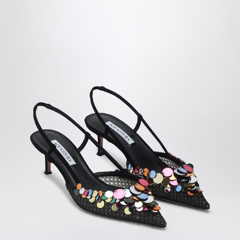 Aquazzura Pumps 39 Aquazzura Black Can Can pumps 50 with paillettes Aquazzura Black Can Can pumps 50 with paillettes Brand