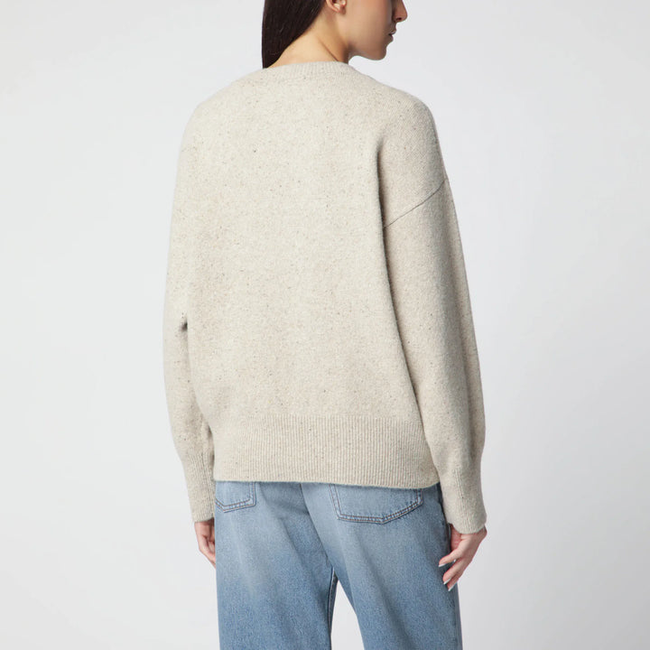 Róhe - Beige mélange wool-blend sweater Brand