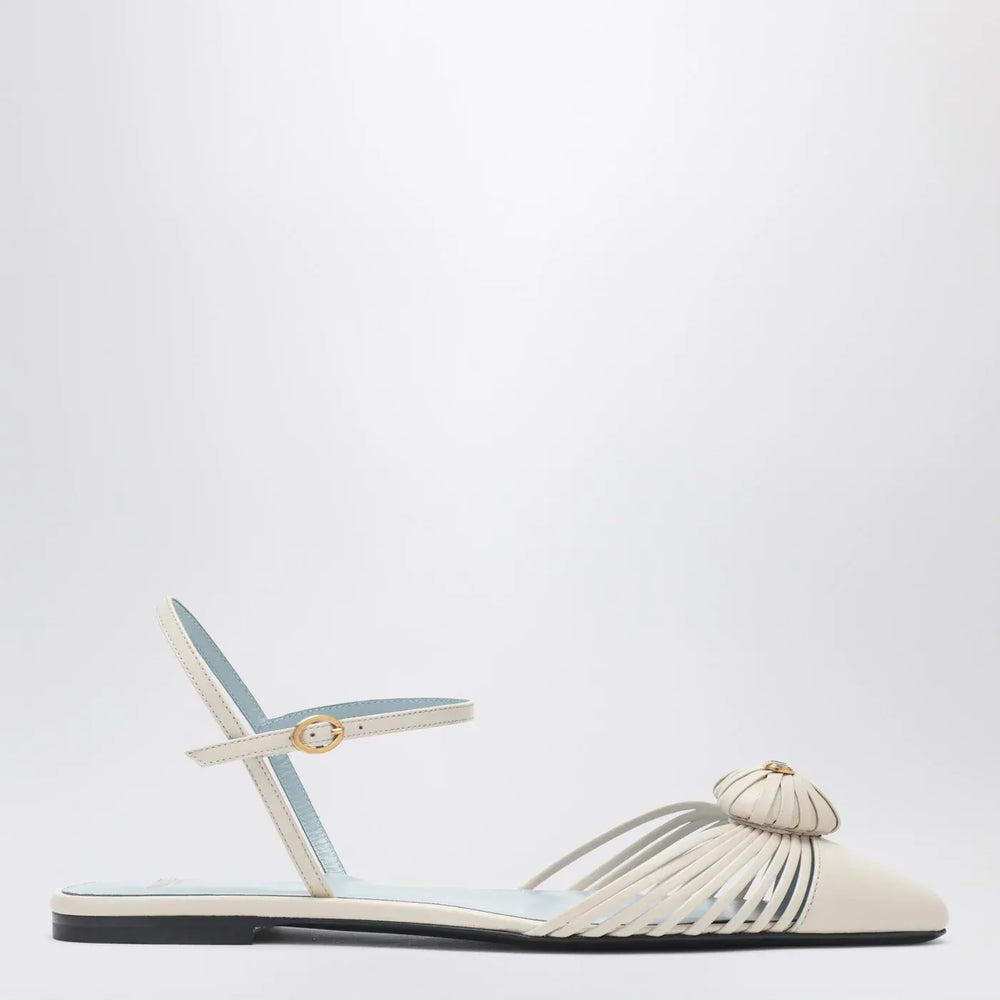 Valentino Garavani - Coeur Royal sandals in ivory Brand Sandals 36 IT